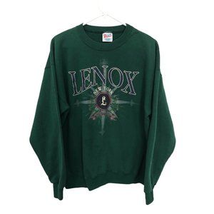 Lenox New York Vintage Crewneck Graphic Mens XL Sweatshirt Hanes‎ Activewear USA